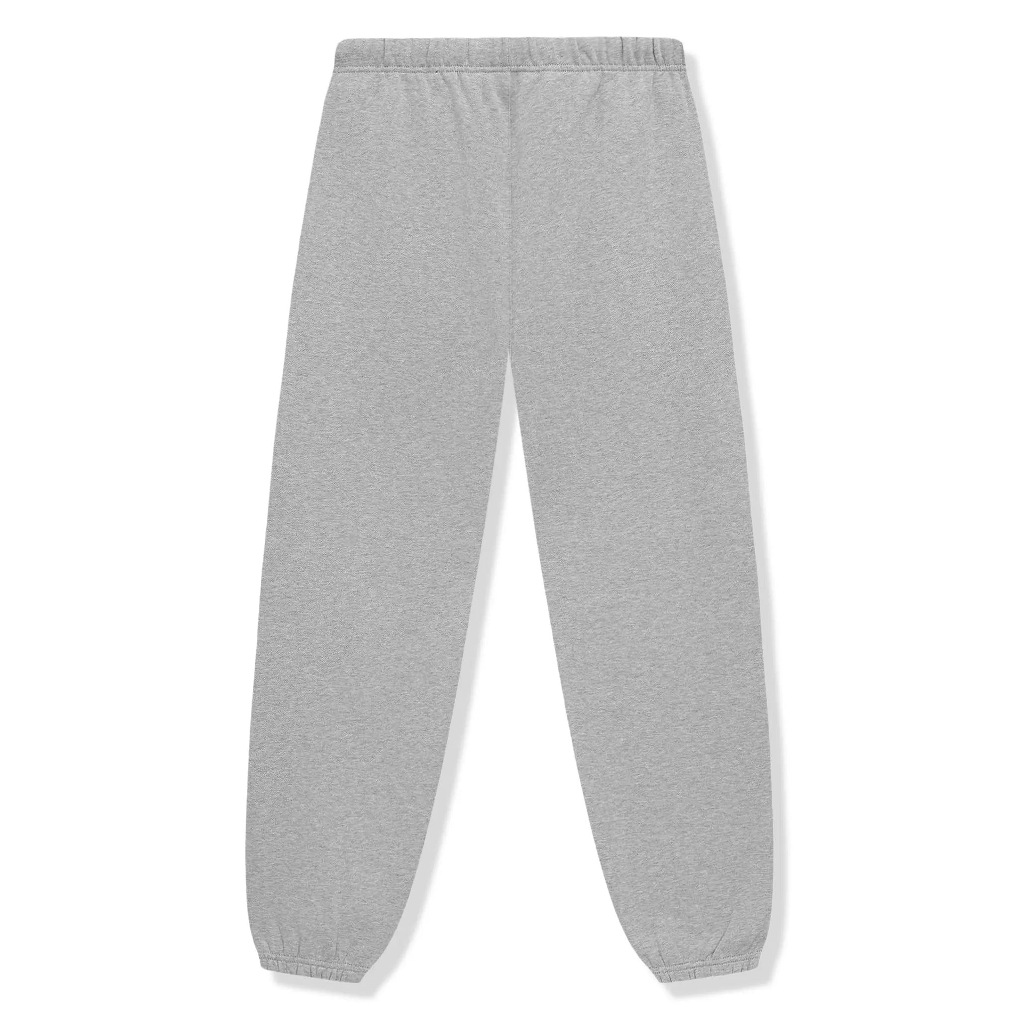 Back View of Fear Of God Essentials Fleece Light Heather Grey Sweatpants (FW24) 130HO242028F